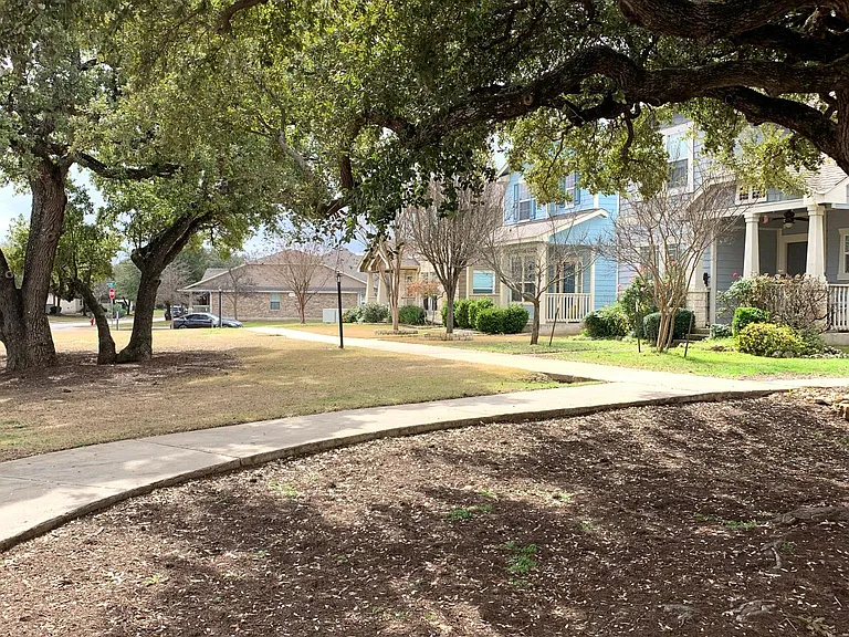 Front yard in pocket park