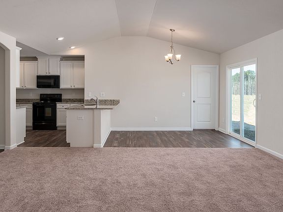 Fantastic open floor plan with vaulted ceiling