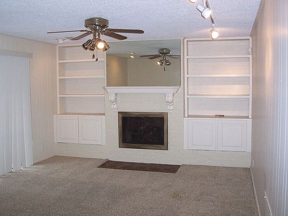 Den, Wood Burning Fireplace