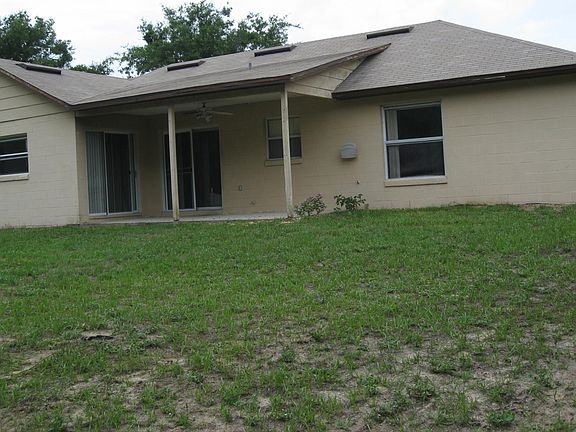 rear view from fenced back yard