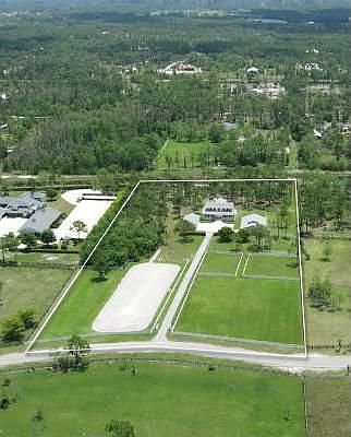 Aerial view of the 5 acre homesite