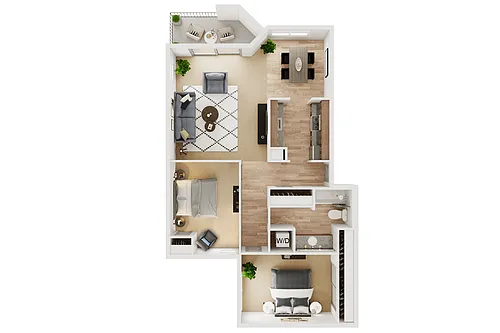 Floor plan Jr. 2x1