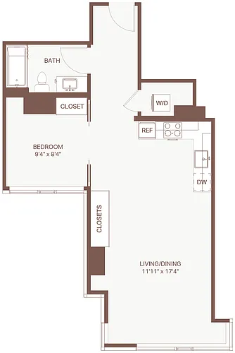 Floor plan 1x1 C30 Olympic