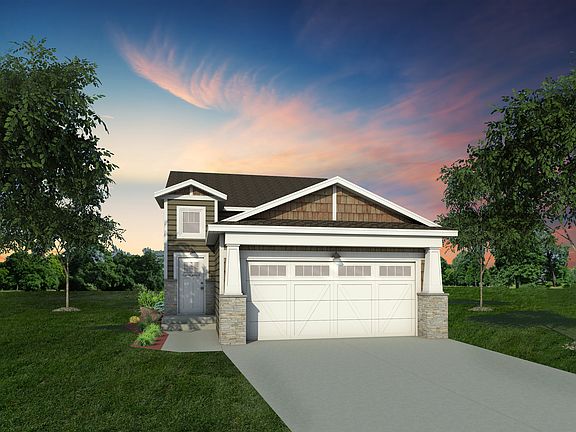 2180 Craftsman Elevation 2-Stall Upgraded exterior