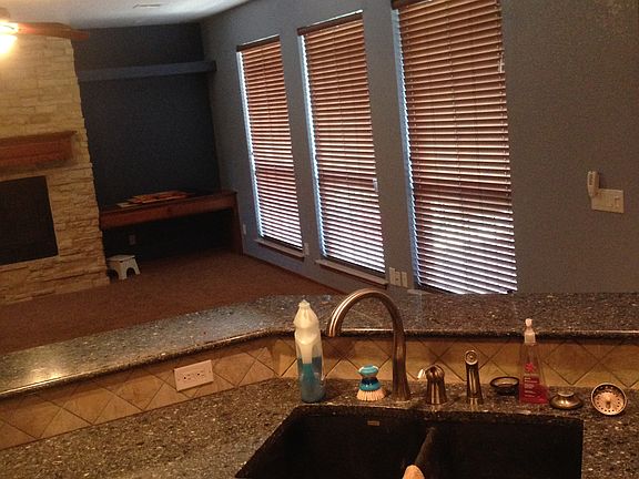 Kitchen looks right into LR