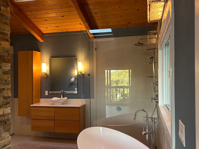 Primary bathroom entry view