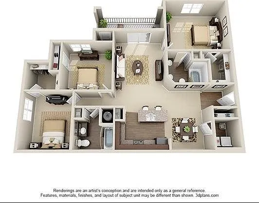 3 Bedroom | 2 Bath | 1381 SF 3 Bedroom | 2 Bath | 1381 SF