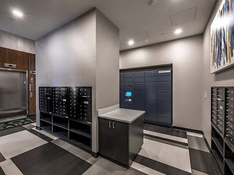 Centralized Mail With Package Lockers.