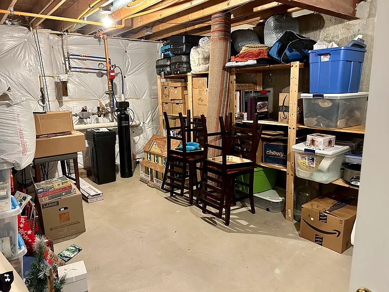 Large basement storage area