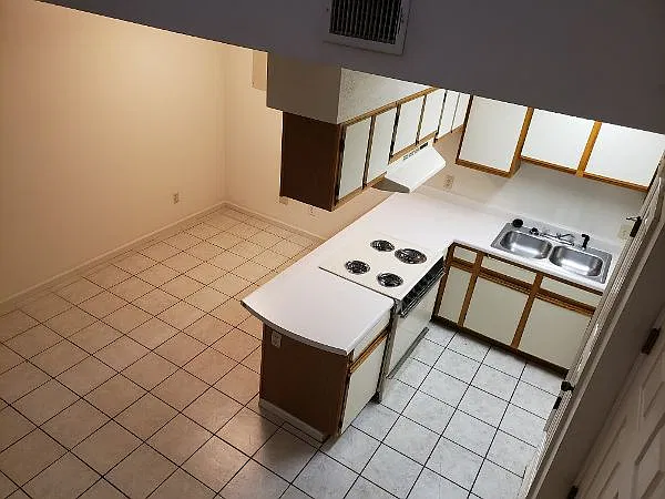 Looking down from the loft