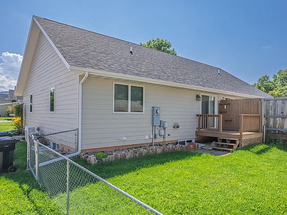 Fenced back yard
