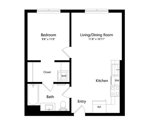 Floor plan 1B