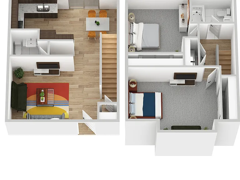 Highly sought after 1,2,3-bedroom flat and townhome apartments — Photo 7