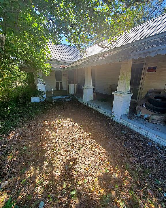 Front view, front porch