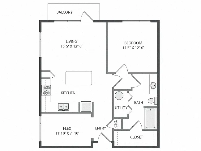 Floor plan Hyde Park
