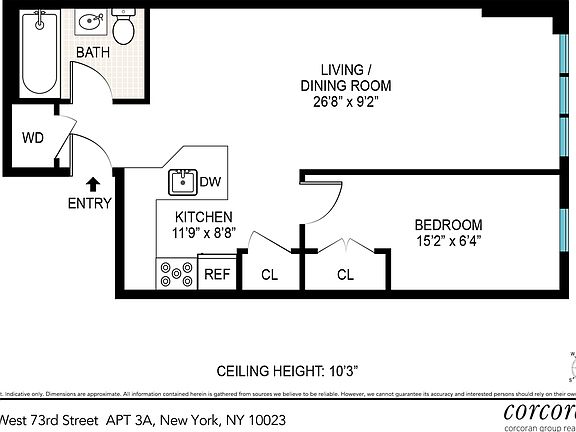2nd image of 268 W 73rd St APT 3A