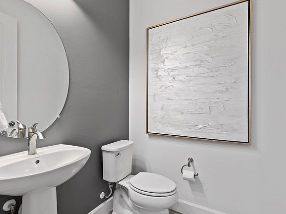 Powder bath located off gathering space