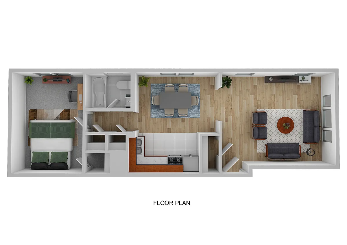 Floor plan One Bedroom