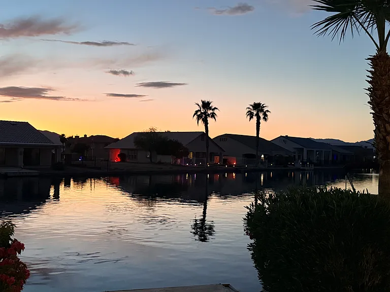Gorgeous sunsets from patio