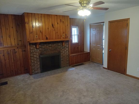 Living room with fireplace