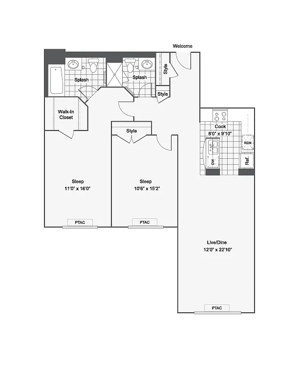 Floor plan B2