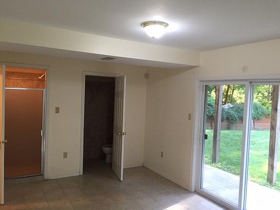 basement with finished bathroom