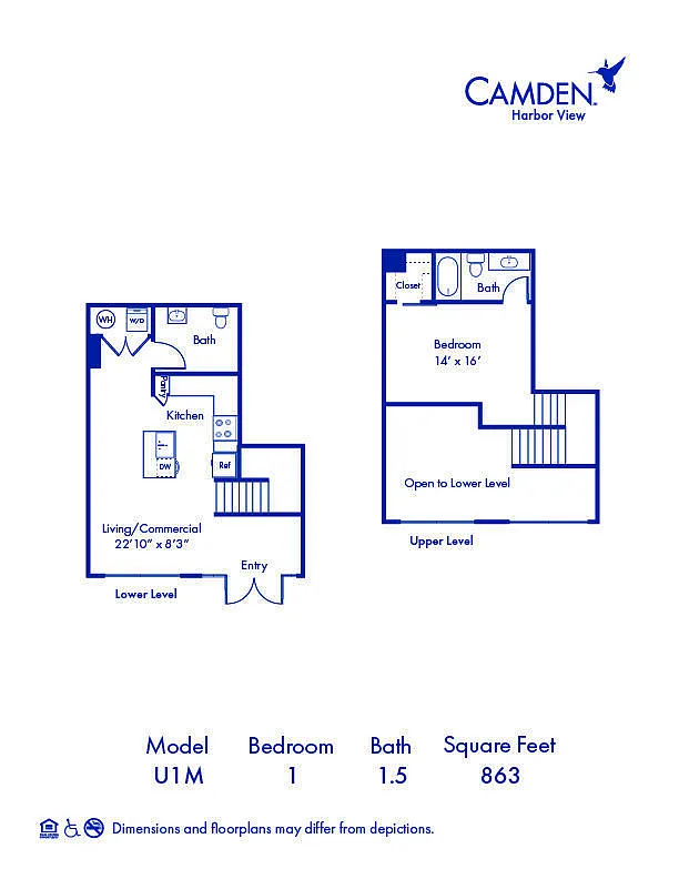 Floor plan U1M