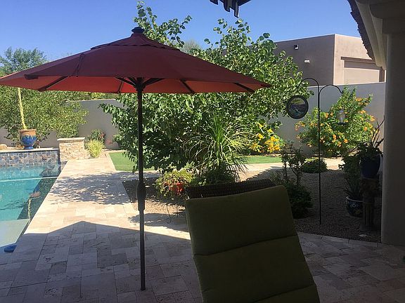 Back yard pool decking