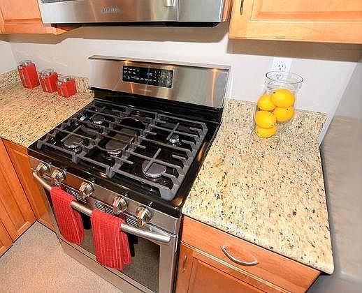 Gas Stove in Kitchen