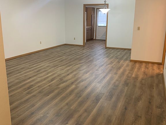 Entry way, living room and Dining room, and into Kitchen