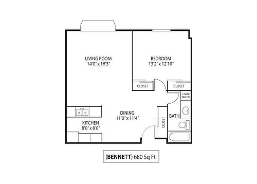 Floor plan Bennett