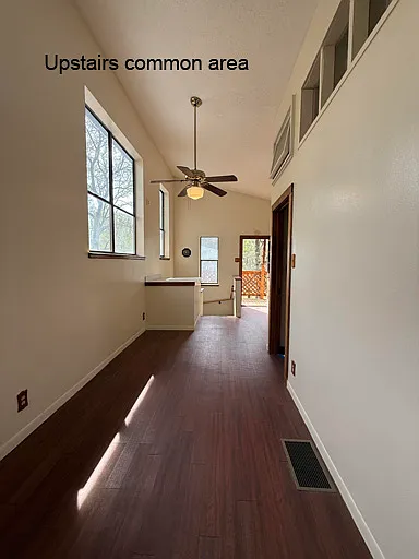 Upstairs common area, view 1