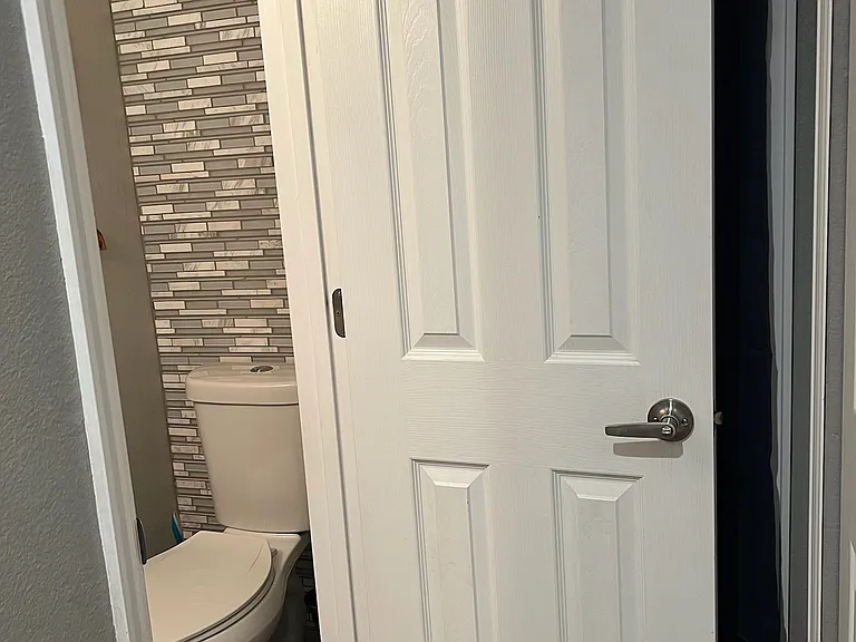 Main level powder bathroom