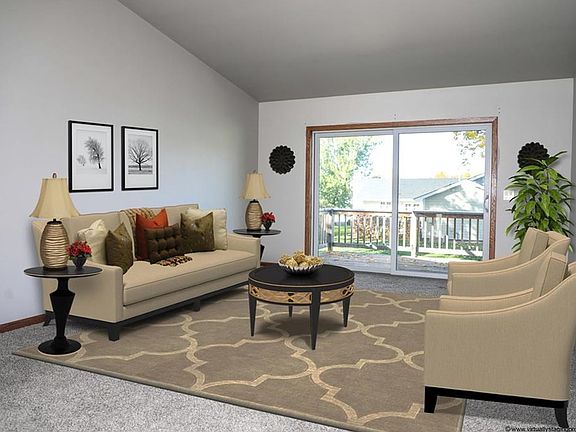 Virtually Staged Living Room
