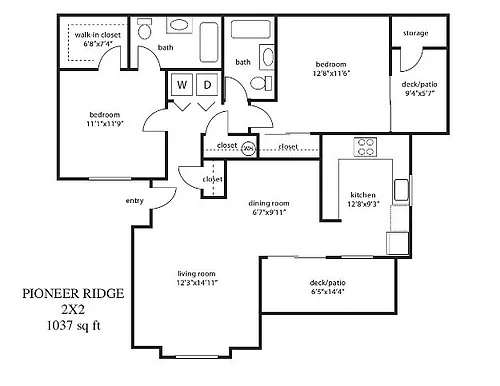 Floor plan 2X2