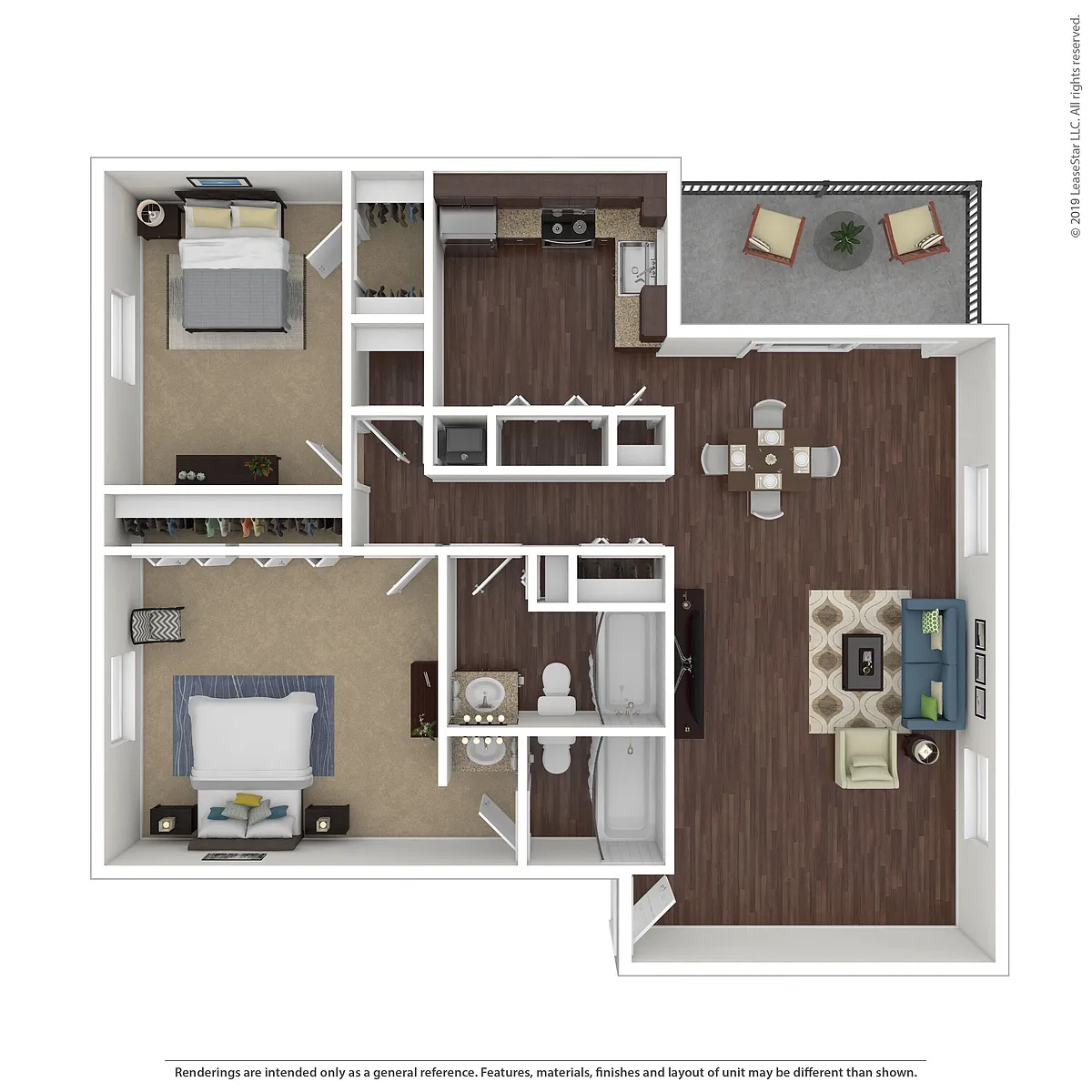 Floor plan Cornwall - 2x2