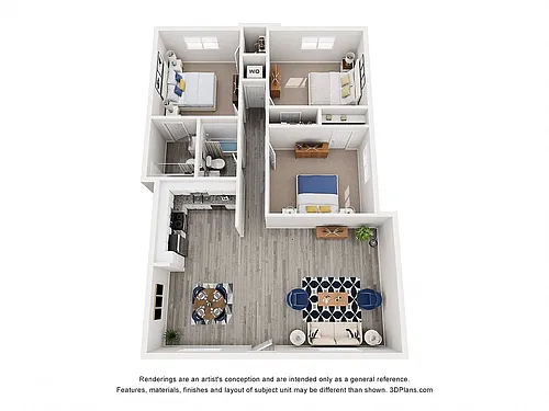 Floor plan 3 Bedroom