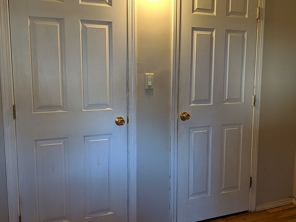 bedroom closet door and bedroom entrance door