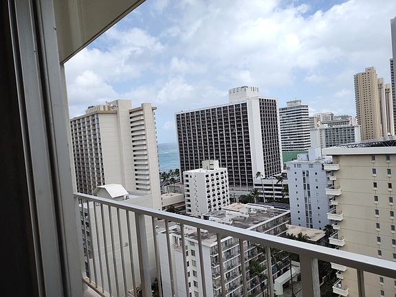 View from bedroom sliding glass door