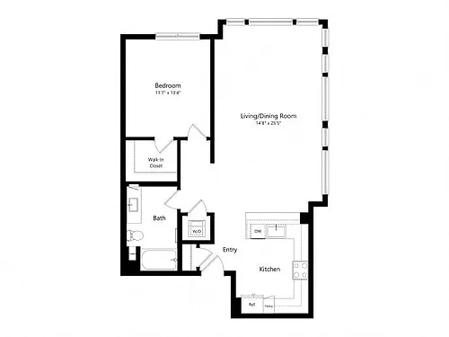 Floor plan 1H