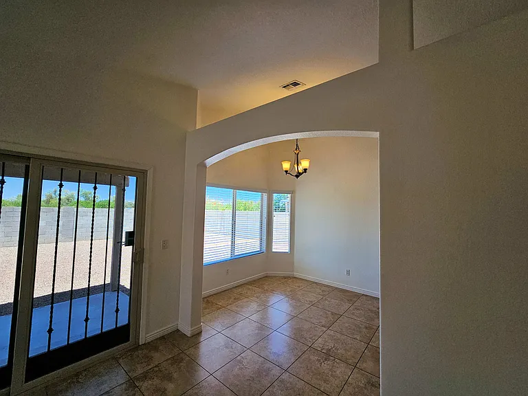 View of dining area from living room