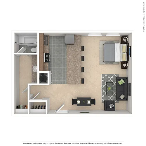 Floor plan S1 Studio