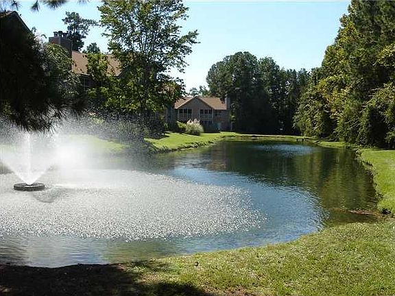 View of pond from screened porch