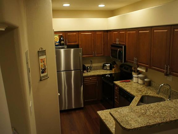 Kitchen with Granite Countertops
