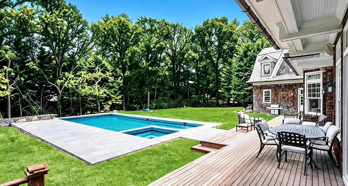 Elegant Sag Harbor Retreat Private Oasis with Pool — Photo 2