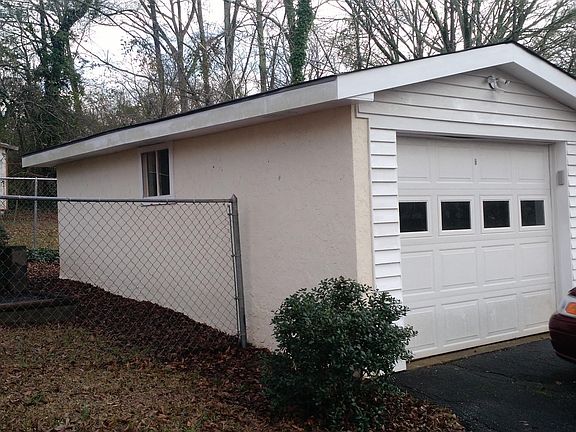 Detached garage with opener