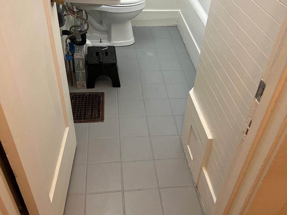 Updated bathroom floor