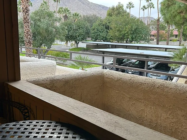 Your private balcony with mountain view