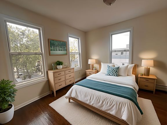 Primary bedroom - virtually staged