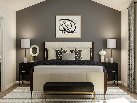 This bedroom is large enough for your king sized furniture.